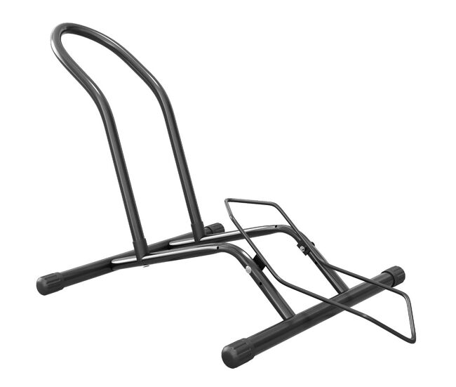 Sportnow aparcamiento para bicicletas soporte para bicicletas de acero aparca bicis de suelo portátil para interior y exterior 59x41x38 cm negro