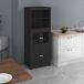 Alacena de Cocina MDF, Vidrio Templado HOMCOM, hogar - cocina Alacena de Cocina MDF, Vidrio Templado HOMCOM, hogar - cocina Negro