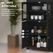 Alacena de Cocina MDF, Vidrio Templado HOMCOM, hogar - cocina Alacena de Cocina MDF, Vidrio Templado HOMCOM, hogar - cocina Negro