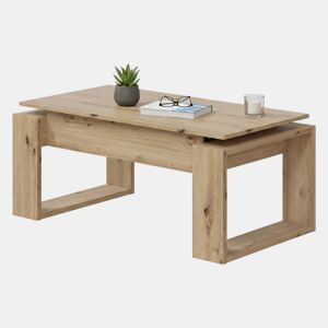 Mesa de centro com efeito madeira