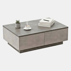 Mesa de centro com efeito madeira