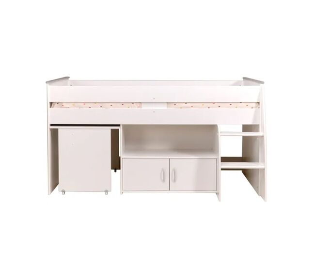 Cama combinada con escritorio y almacenamiento - 90x200 cm - reverse