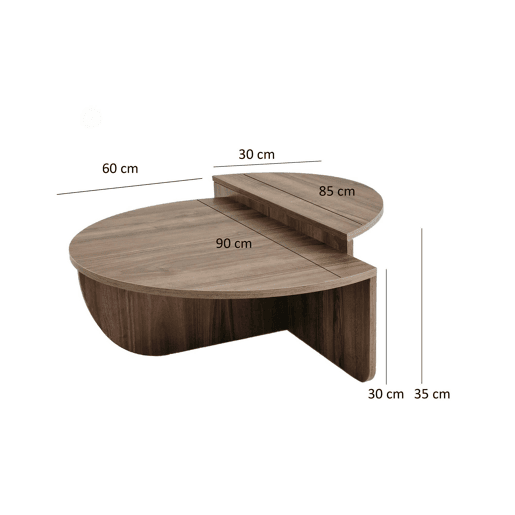 Mesa de centro com efeito madeira Mesa de centro com efeito madeira