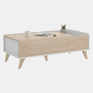 Mesa de centro com efeito madeira