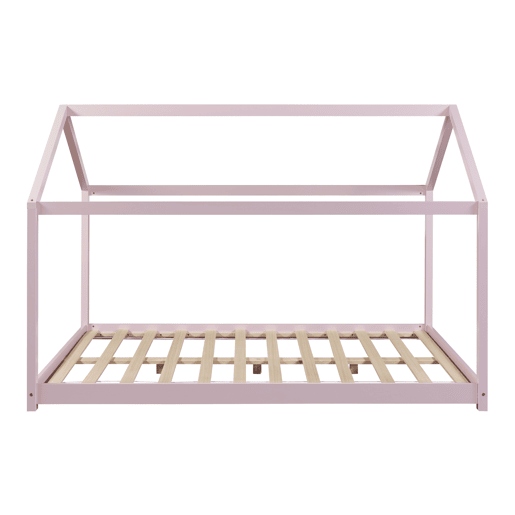 Cama de criança Cerro em forma de casa de pinho 120x200cm - Rosa en.casa