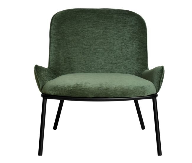 Sillón de terciopelo retro salvia