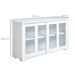 Aparador de Cocina MDF, Vidrio HOMCOM, hogar - cocina Aparador de Cocina MDF, Vidrio HOMCOM, hogar - cocina Blanco