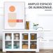 Aparador de Cocina MDF, Vidrio HOMCOM, hogar - cocina Aparador de Cocina MDF, Vidrio HOMCOM, hogar - cocina Blanco