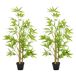 Bambús Artificiales PE, PP Outsunny, hogar - decoración Bambús Artificiales PE, PP Outsunny, hogar - decoración Verde