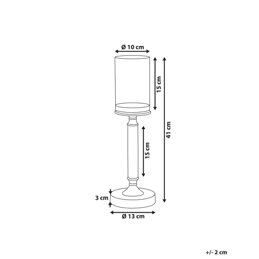 Beliani Candelabro ABBEVILLE Beliani Candelabro ABBEVILLE