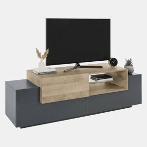 Móvel tv com efeito madeira