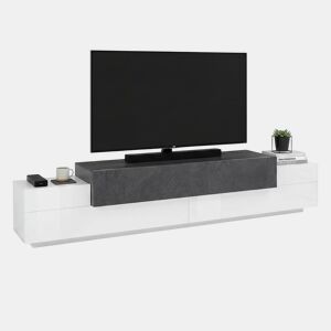 Móvel tv com efeito madeira
