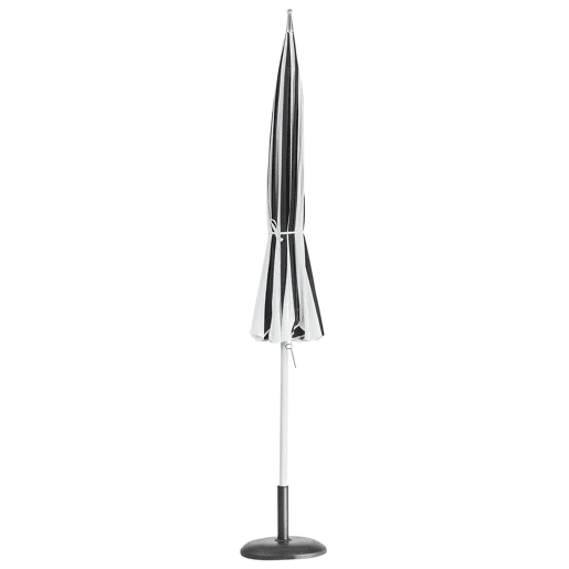 Guarda-sol de jardim 245 cm MINOA PretoBranco