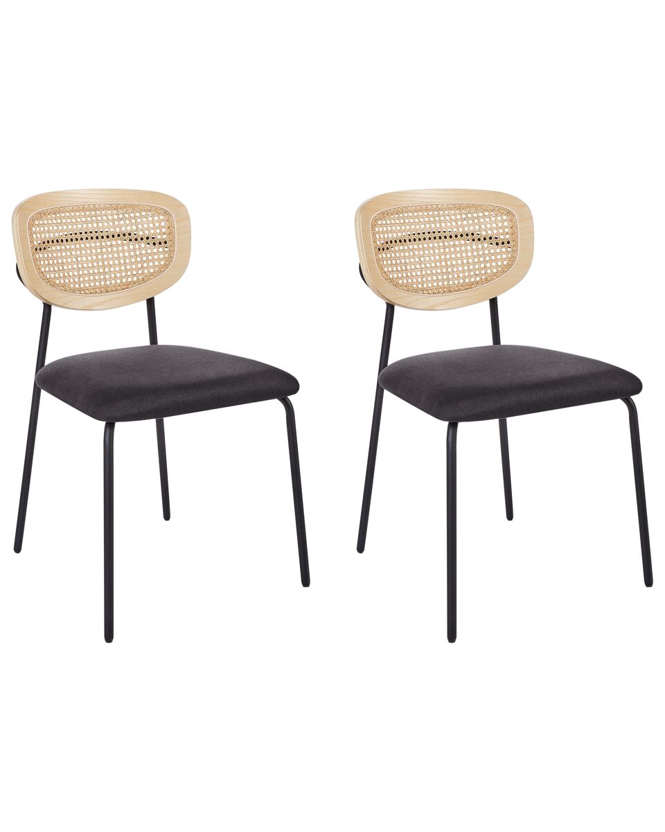 Beliani Silla de comedor MAYETTA Negro