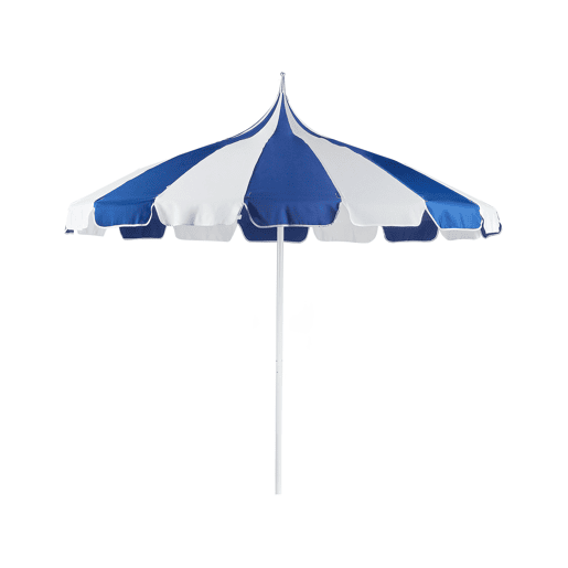 Guarda-sol de jardim 245 cm MINOA BrancoAzul Guarda-sol de jardim 245 cm MINOA BrancoAzul
