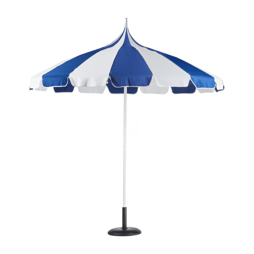 Guarda-sol de jardim 245 cm MINOA BrancoAzul Guarda-sol de jardim 245 cm MINOA BrancoAzul
