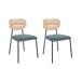 Beliani Silla de comedor MAYETTA Beliani Silla de comedor MAYETTA Azul/ Verde