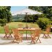 Beliani Conjunto de comedor MAUI II Beliani Conjunto de comedor MAUI II Madera Clara