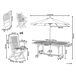 Beliani Conjunto de comedor MAUI II Beliani Conjunto de comedor MAUI II Madera Clara