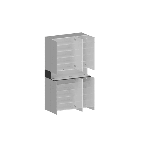 Sapateira com efeito madeira