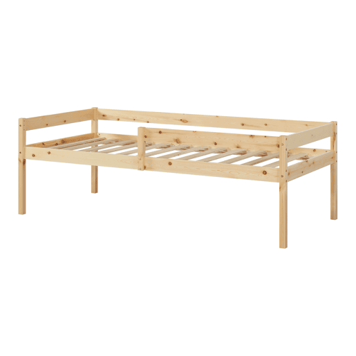 Cama de rodízio para crianças Sonkajärvi com 2 gavetas 1 colchão 90x200cm - Madeira en.casa