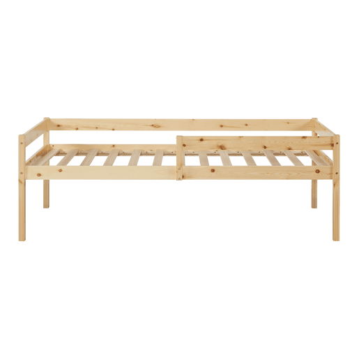 Cama de rodízio para crianças Sonkajärvi com 2 gavetas 1 colchão 90x200cm - Madeira en.casa