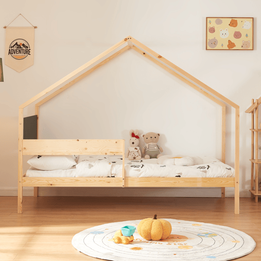 Cama de rodízio para crianças Sodankylä com cama extra e 2 colchões 90x200cm en.casa
