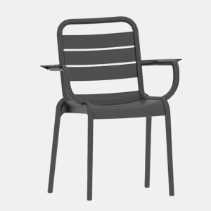 Cadeira de plástico adequada para utilização no exterior - Karen