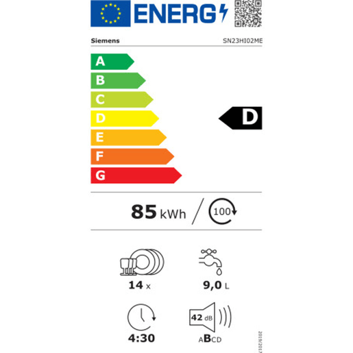 Lava-louça Siemens AG SN23HI02ME 60 cm