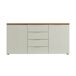 Credenza de 4 Estantes en Madera Nobilitada Credenza de 4 Estantes en Madera Nobilitada Blanco/ Madera