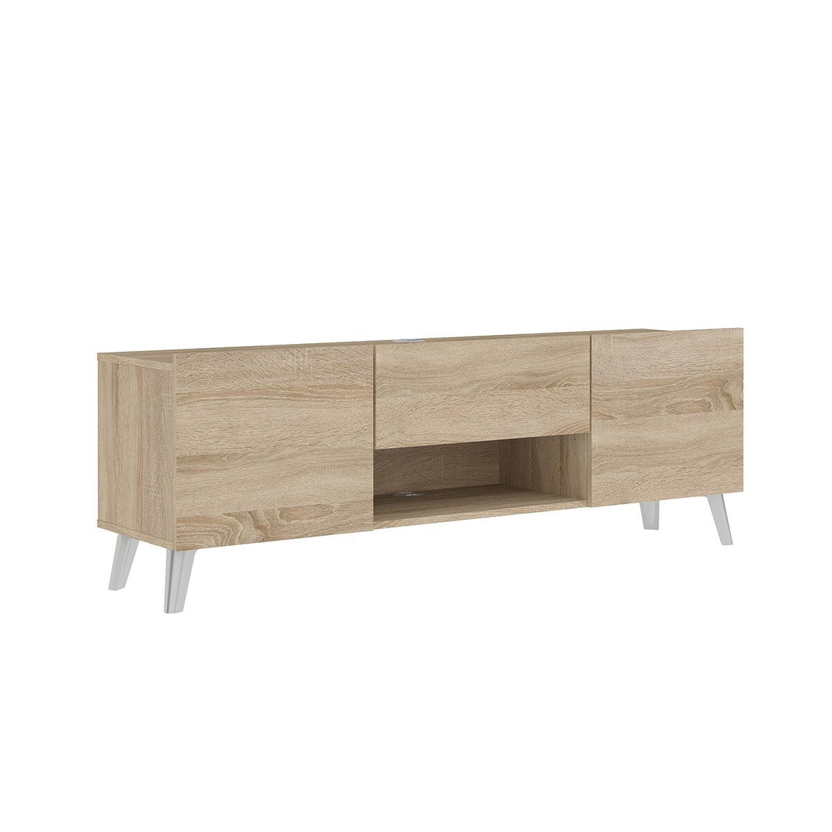 Mueble de tv 2 puertas 1 cajón brighton 2 - l140 cm x 46,5 cm