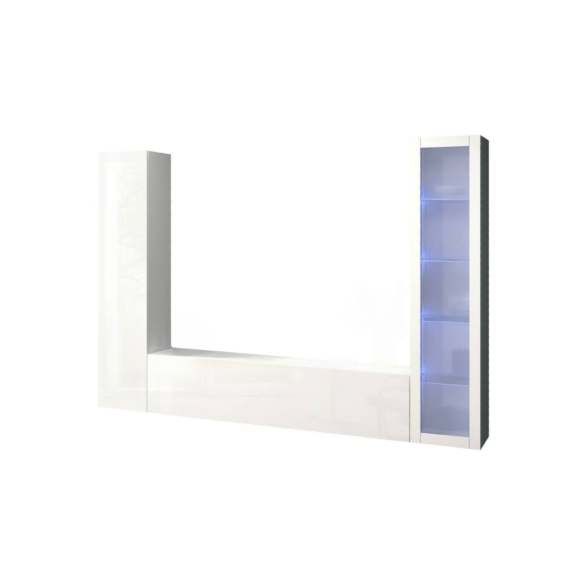 Parede montada com efeito madeira 260