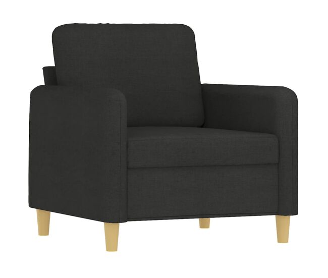 Vidaxl sillón de tela negro 60 cm