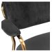 CLARA- Silla de tela acanalada y metal (x2) CLARA- Silla de tela acanalada y metal (x2) Negro