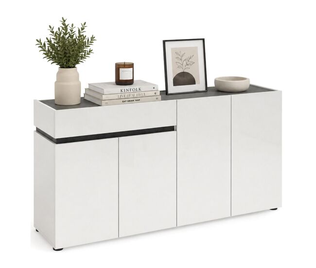Credenza 2 estantes en madera melaminada