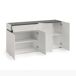 Credenza 2 Estantes en Madera Melaminada Credenza 2 Estantes en Madera Melaminada Blanco/ Gris