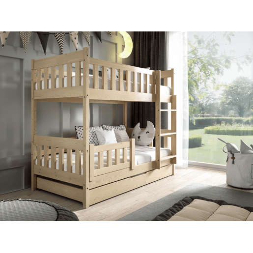 Cama beliche LILA Bege 86x168x141cm