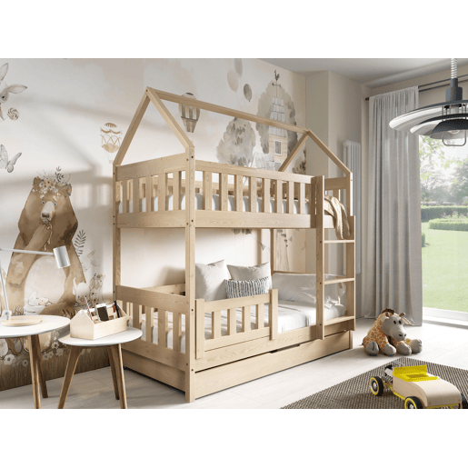Cama de casa ZUZIA Bege 86x168x185cm