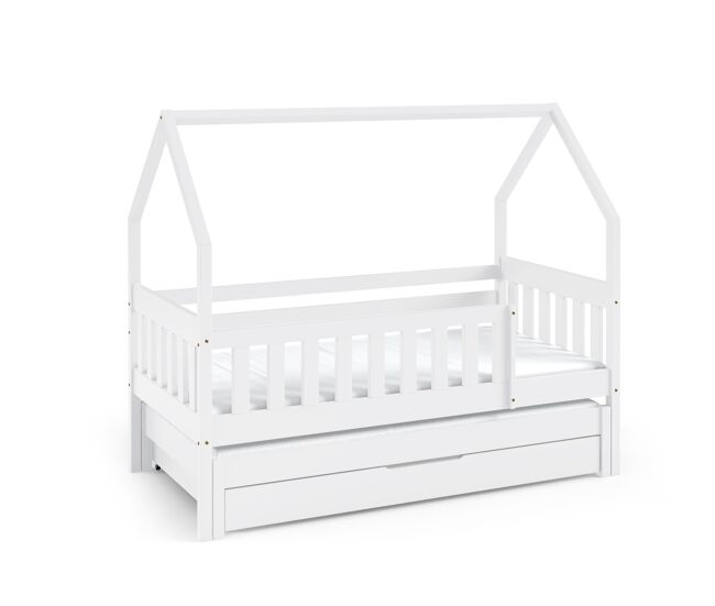 Casa cama maja blanco 86x168x139cm