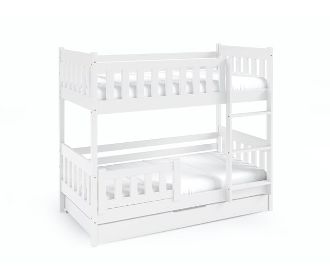 Cama litera lila blanco 86x198x141cm