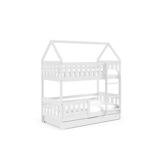 Cama de casa ZUZIA Branco 86x198x185cm