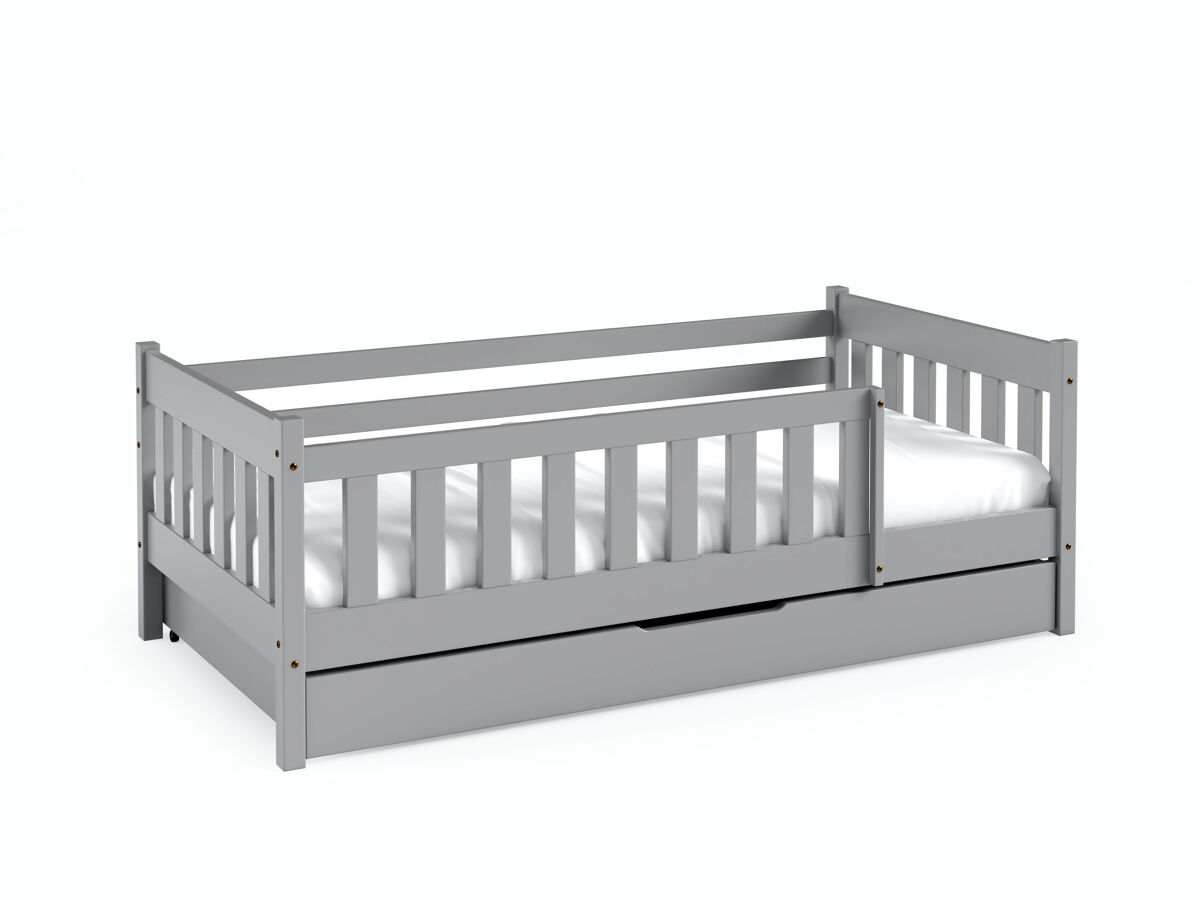 Cama infantil nadia gris 86x198x59cm