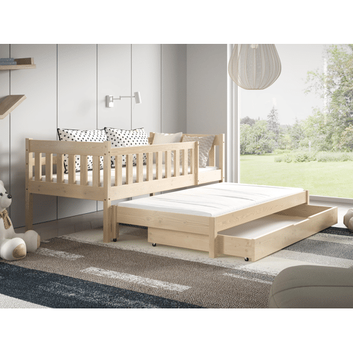 Cama para crianças NELA Bege 86x168x75cm