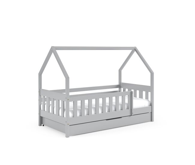 Casa cama lena gris 86x198x125cm