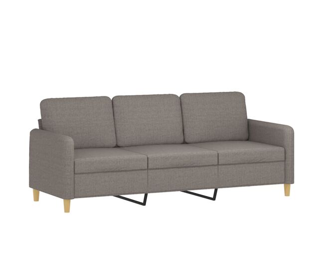 Vidaxl sofá de 3 plazas de tela gris taupe 180 cm