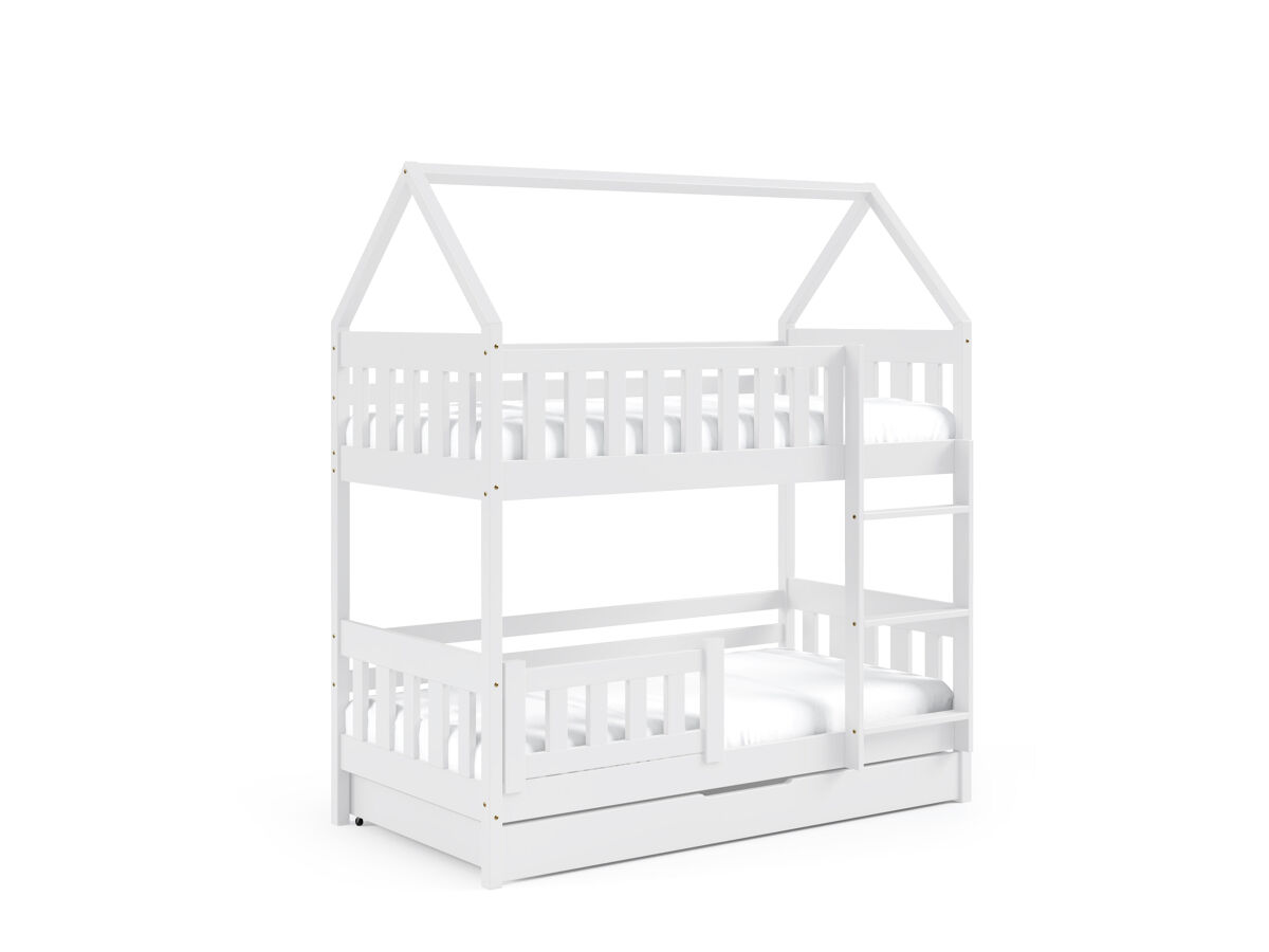 Casa cama zuzia blanco 86x168x185cm