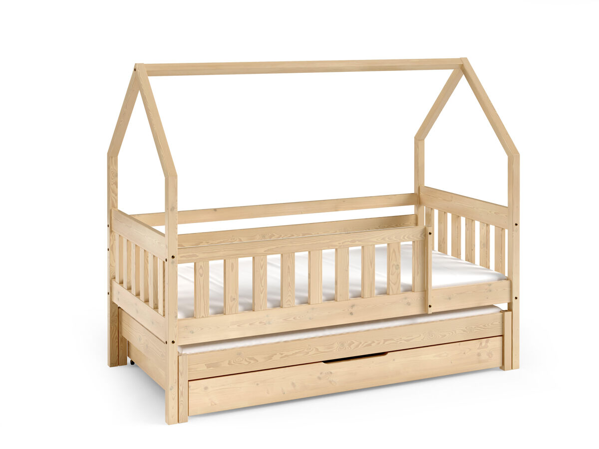 Casa cama maja beige 86x168x139cm