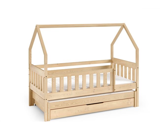 Casa cama maja beige 86x168x139cm