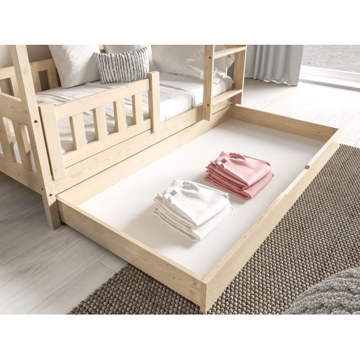 Cama de casa ZUZIA Bege 86x198x185cm