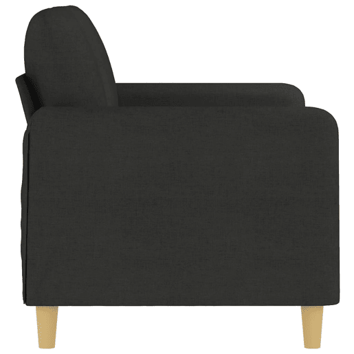 vidaXL Sofá de 2 lugares tecido 120 cm preto vidaXL Sofá de 2 lugares tecido 120 cm preto